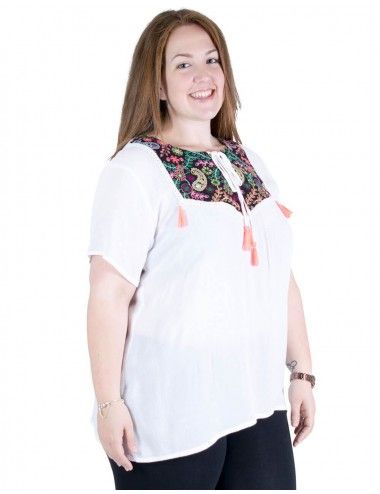 bianco-camicetta-estate-plus-size-borada 2